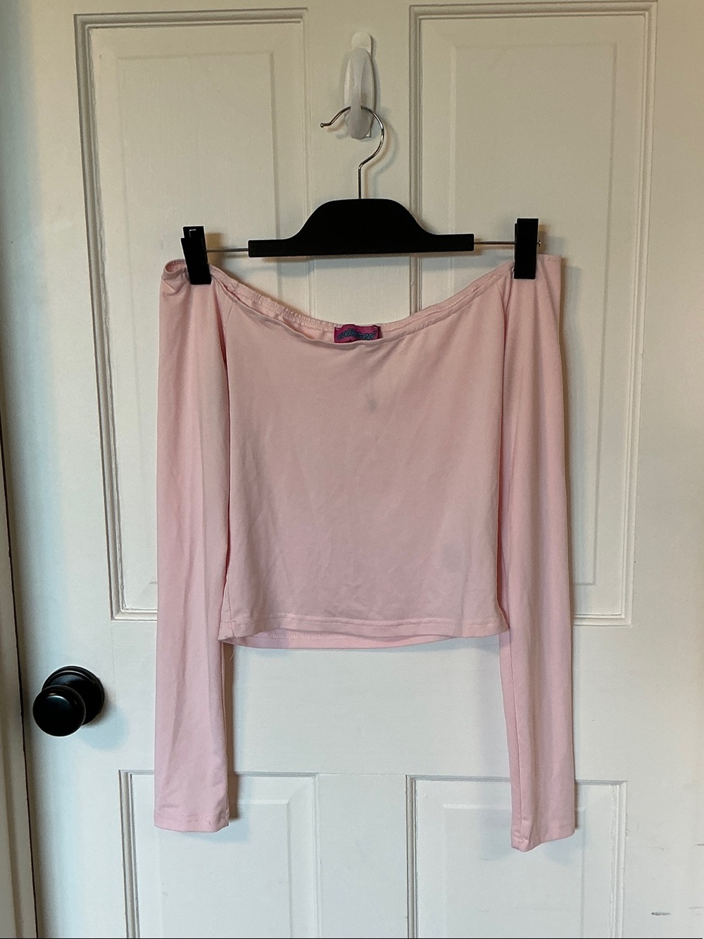 Pink off the shoulder top